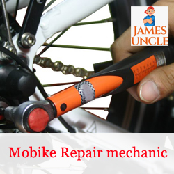 Mobike Repair mechanic Mr. Saifuddim Molla in Murarisah